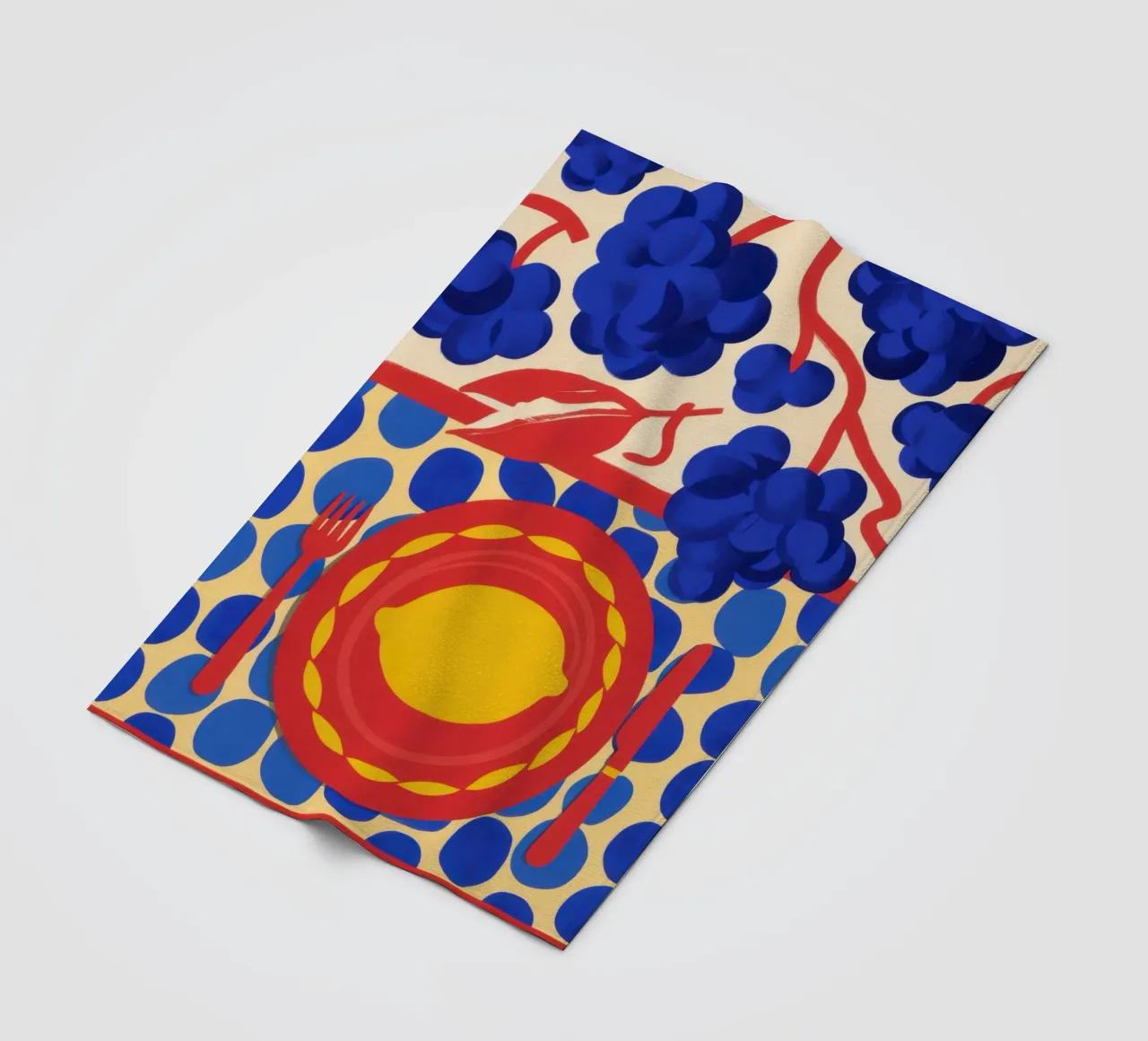 Lemon Sun Pattern Fleecedecke von Selene Shade