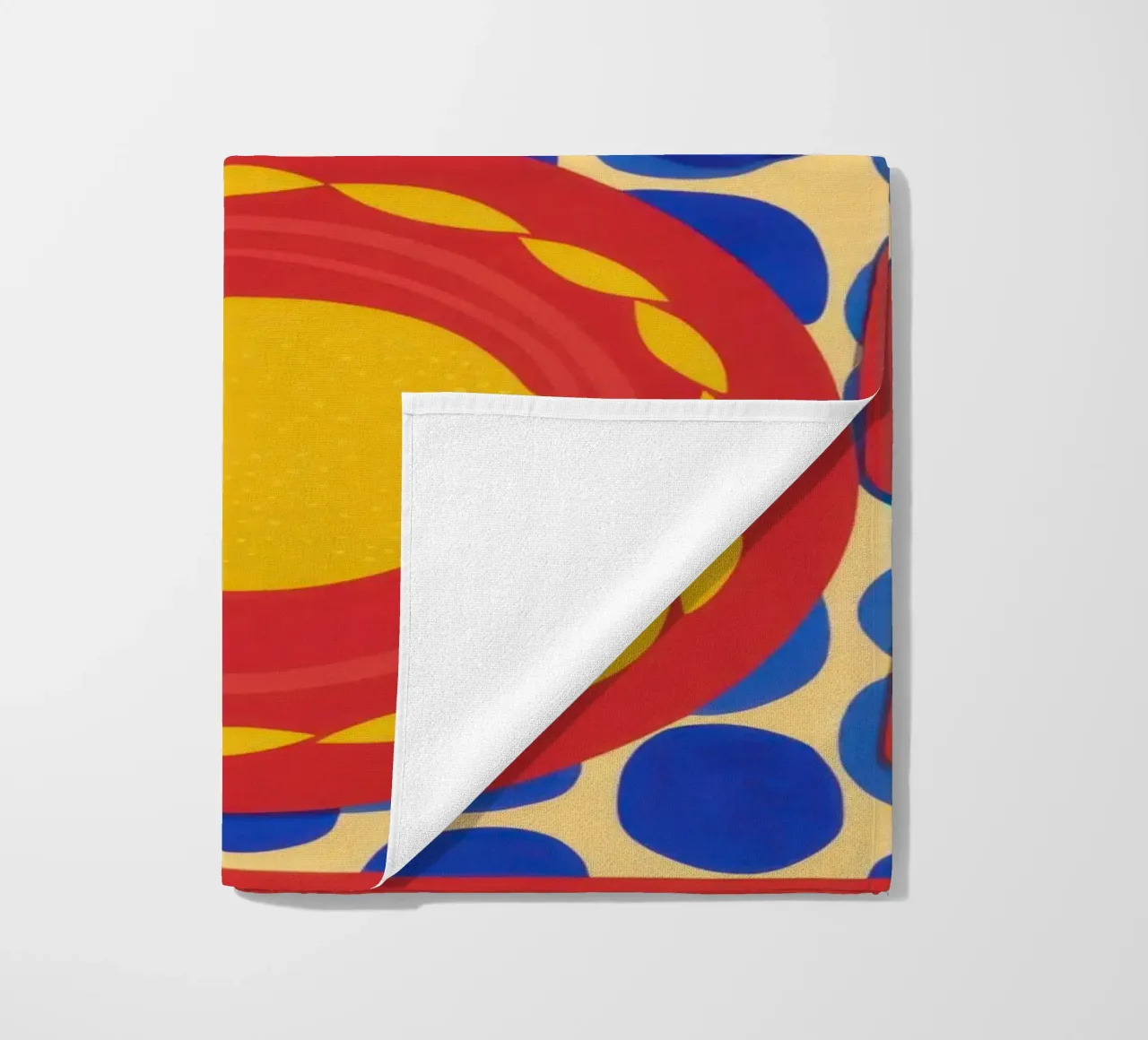 Lemon Sun Pattern beach towel by Selene Shade