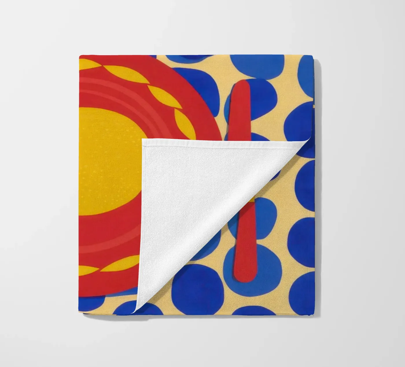 Lemon Sun Pattern beach towel by Selene Shade