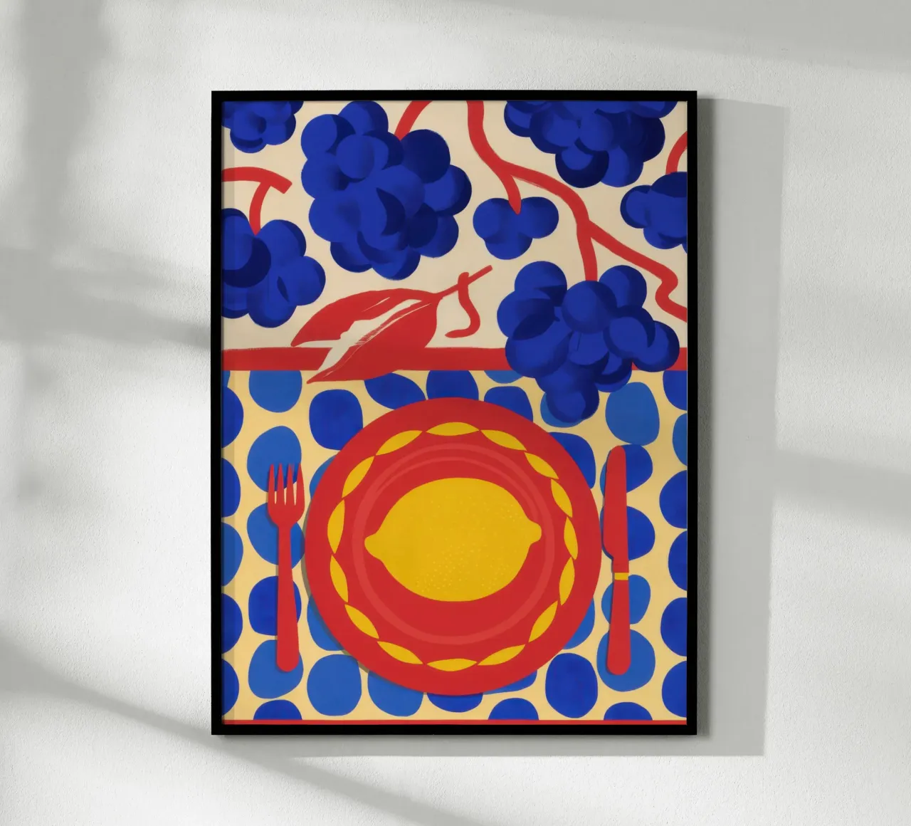 Lemon Sun Pattern poster by Selene Shade