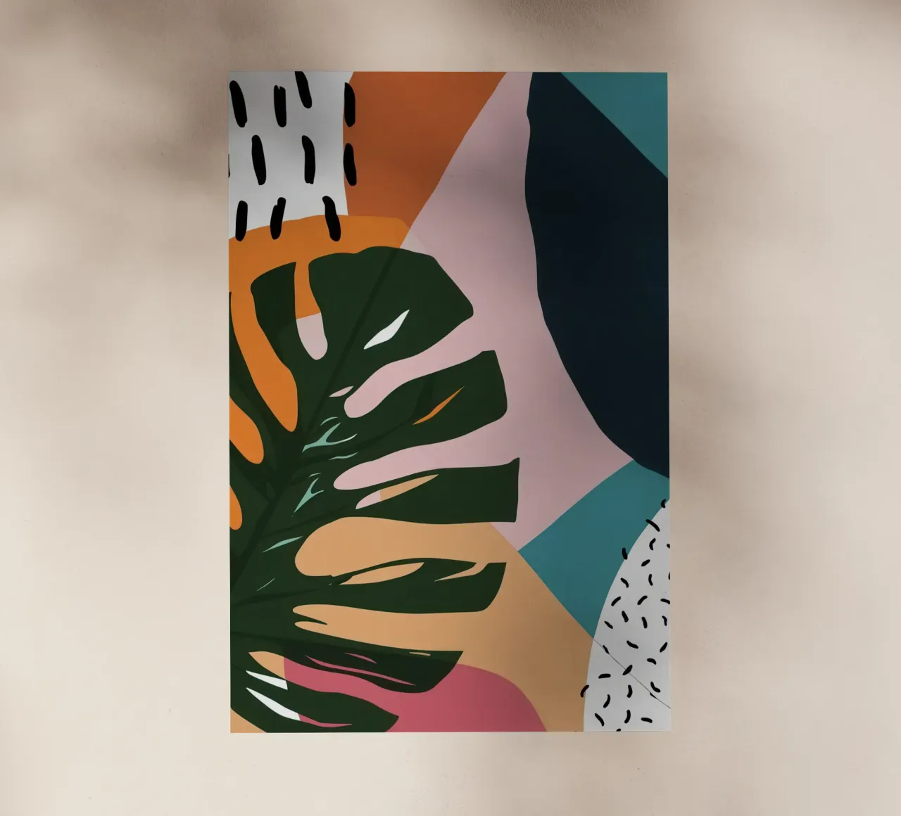 Sagoma di Monstera di mezzanotte pellicola backlit da Trace Brush