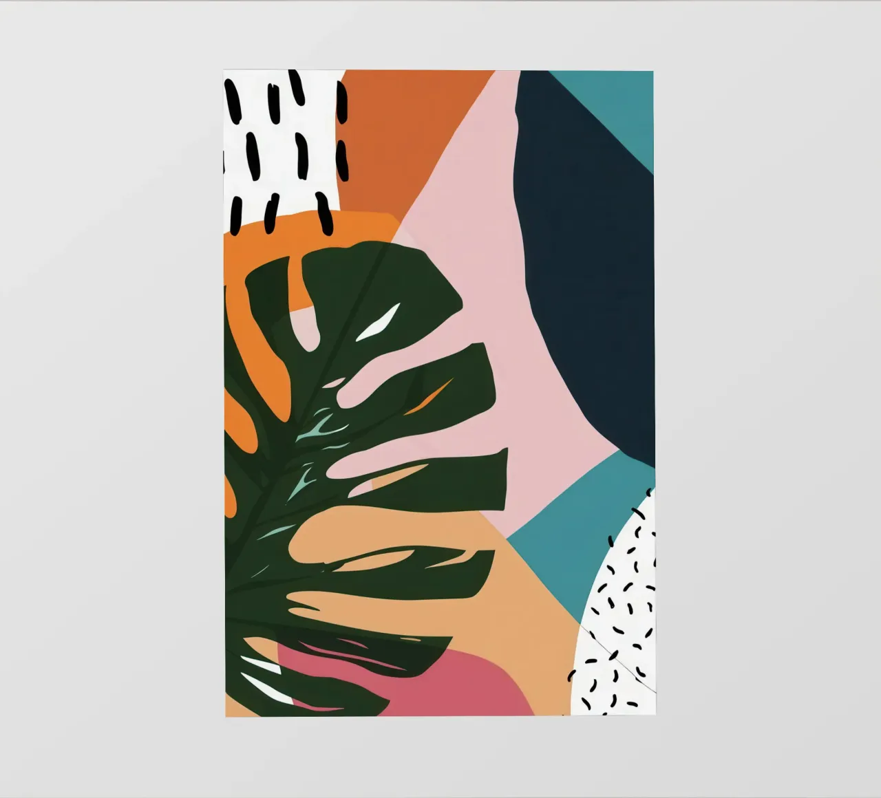 Sagoma di Monstera di mezzanotte pellicola backlit da Trace Brush