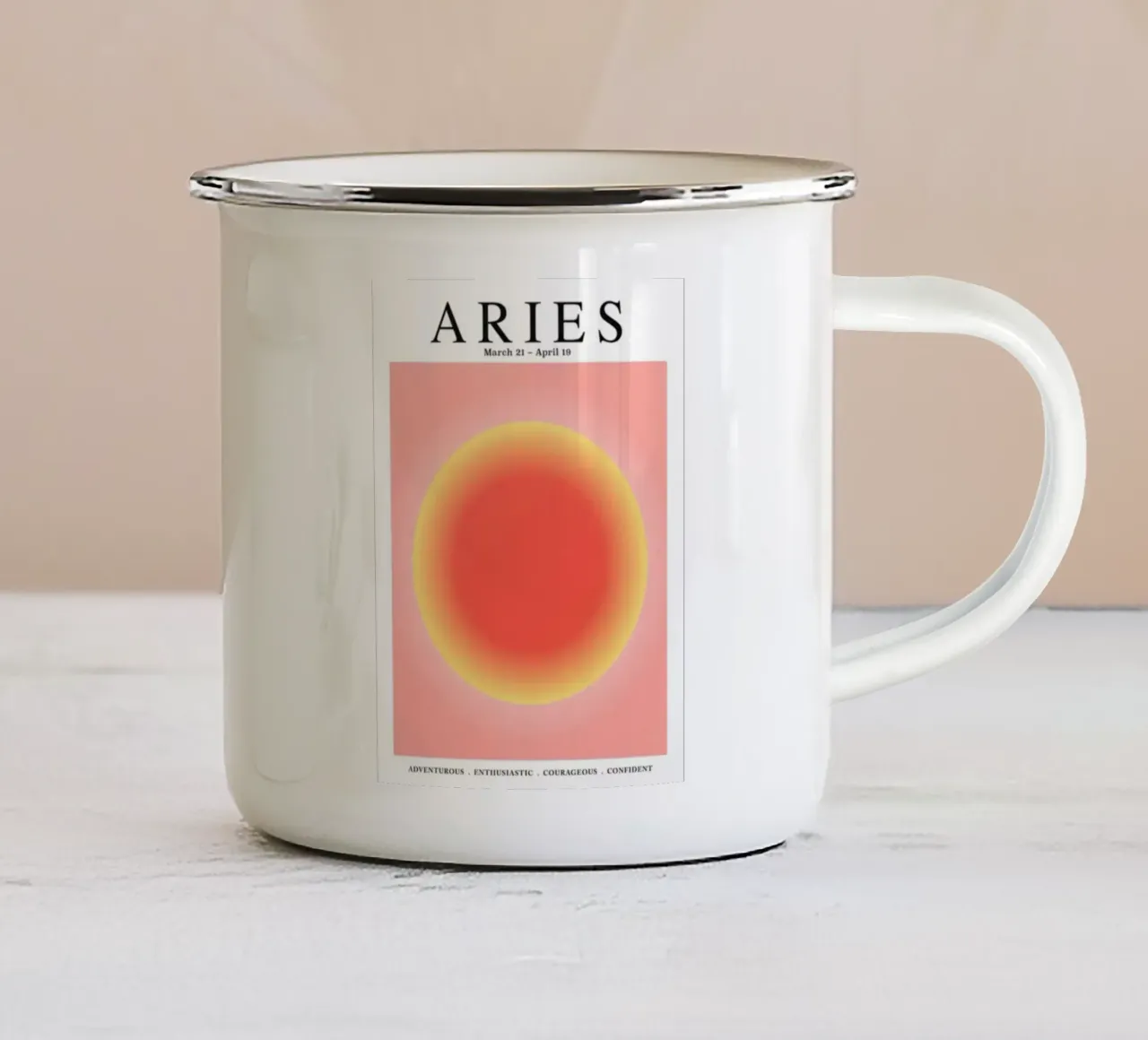 L'Aura 2 tazza in smalto da Terry studio