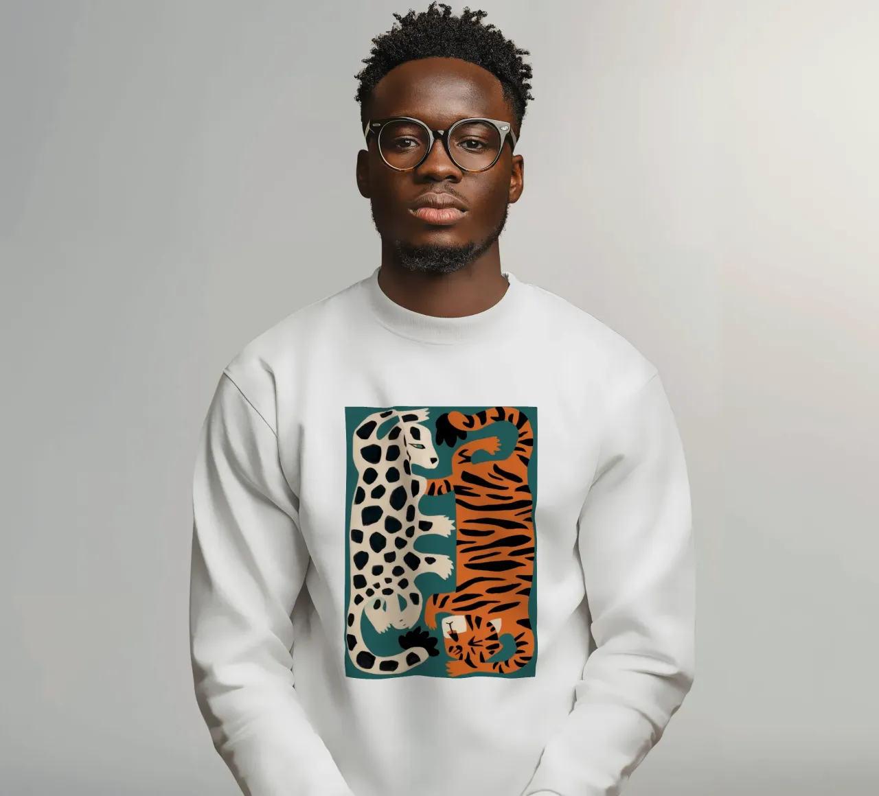 Fusione leopardo tigrato felpa da Selene Shade