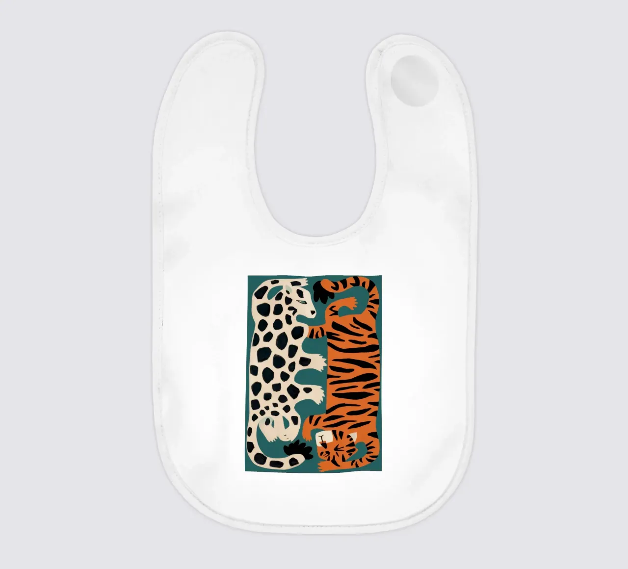 Fusione leopardo tigrato bavaglino da Selene Shade