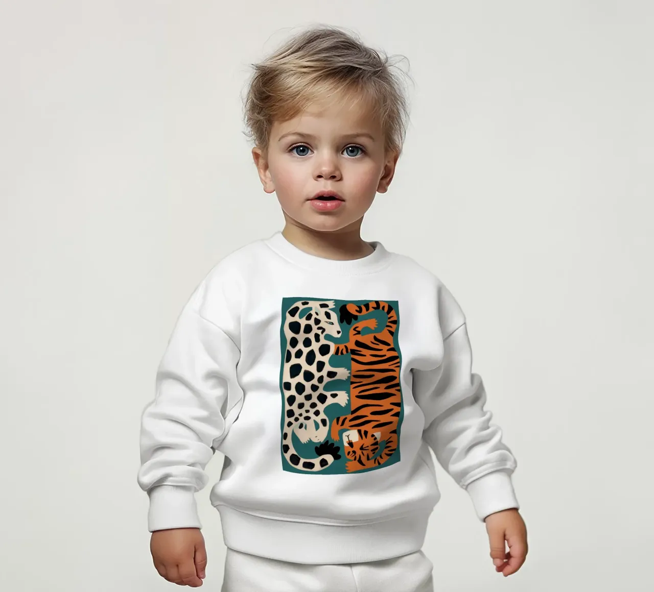 Fusione leopardo tigrato felpa neonato da Selene Shade