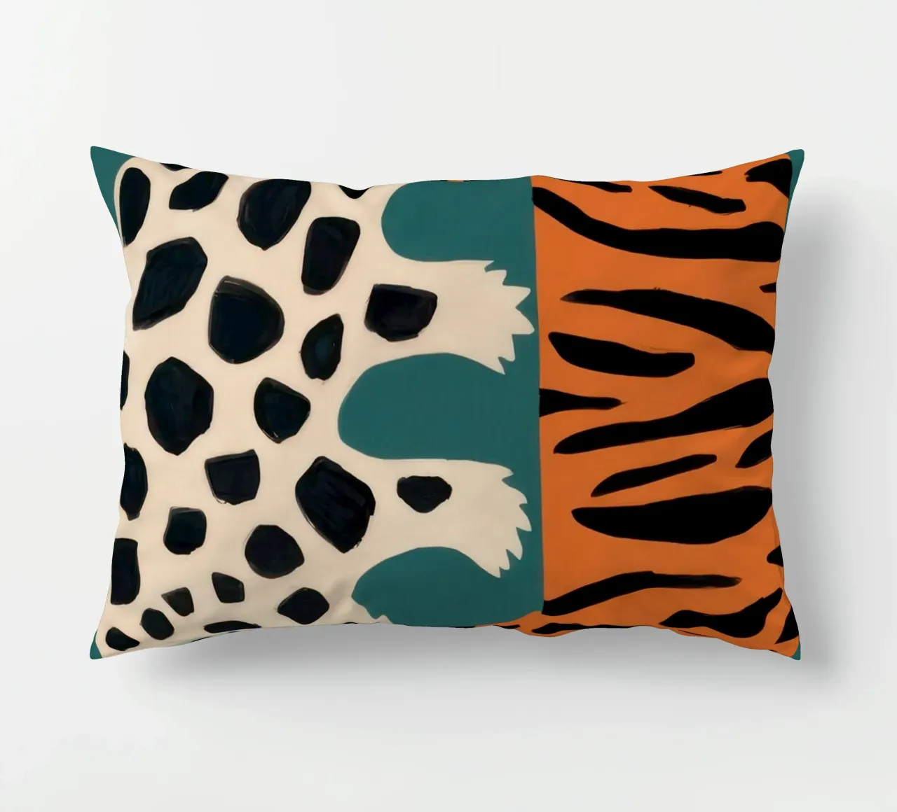 Fusione leopardo tigrato cuscino da Selene Shade