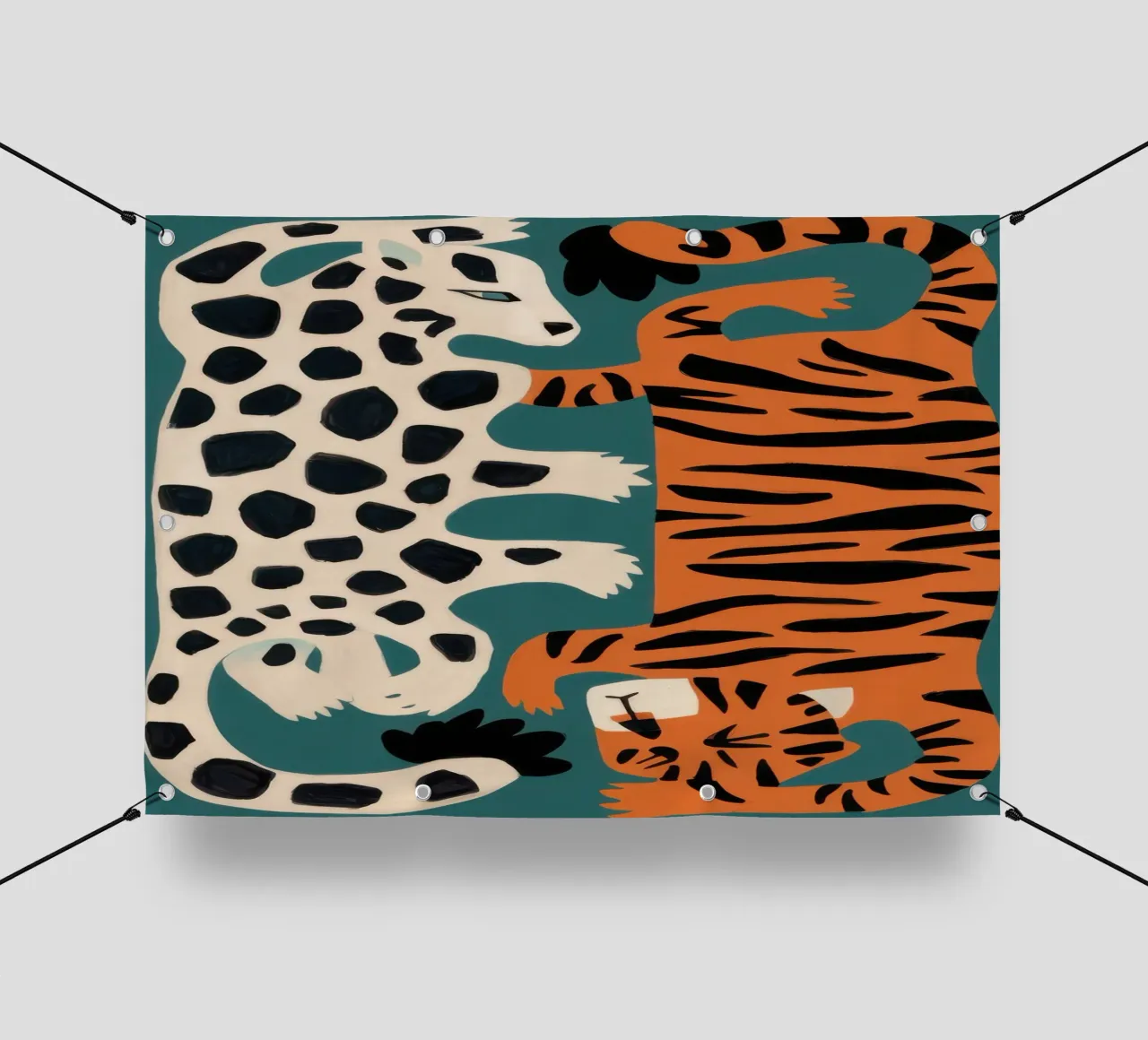 Fusione leopardo tigrato telo in pvc da Selene Shade