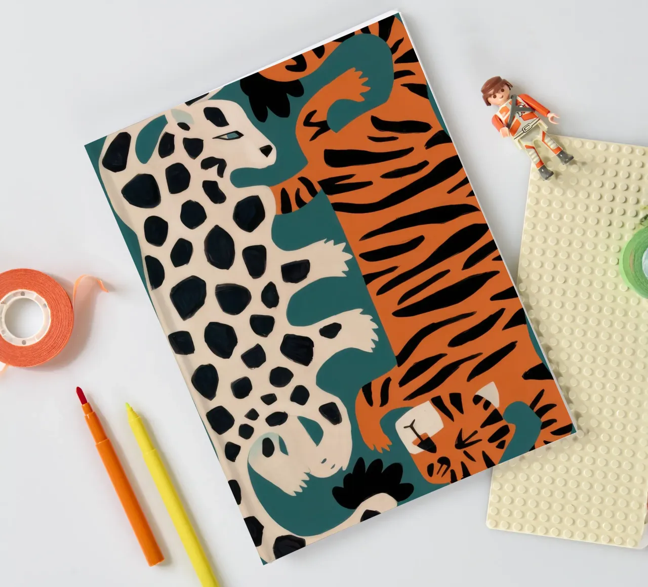 Tiger Leopard Fusion notebook by Selene Shade