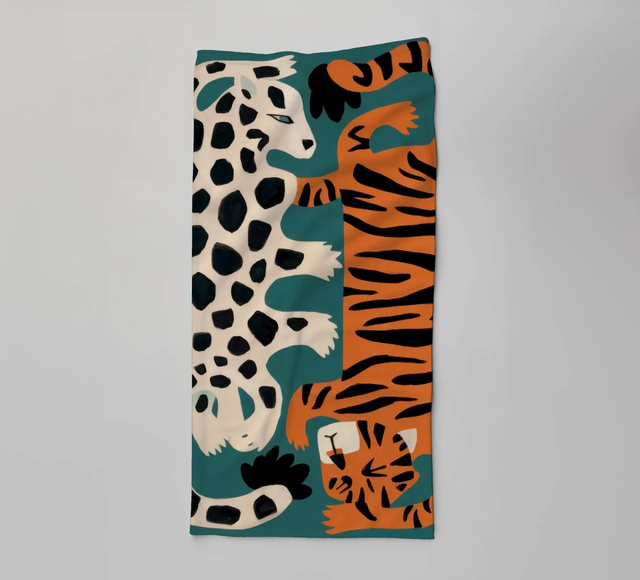 Fusione leopardo tigrato asciugamano da bagno da Selene Shade