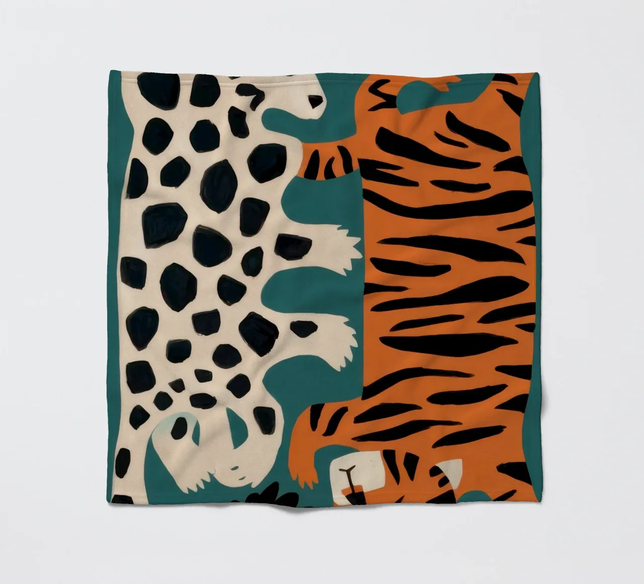 Fusione leopardo tigrato coperta in pile da Selene Shade