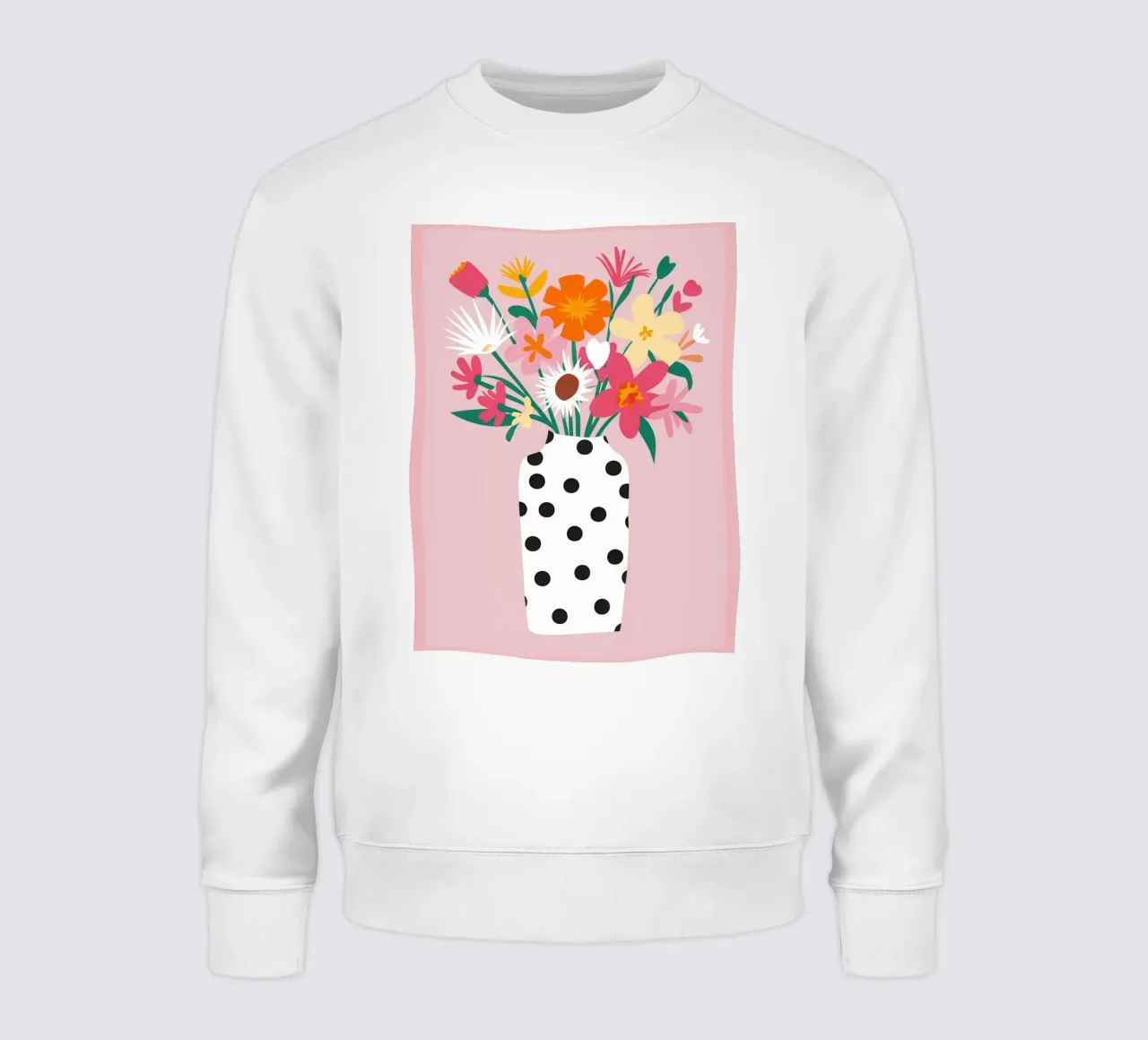 Polka Dot Strauß Sweatshirt von Obs Canvas