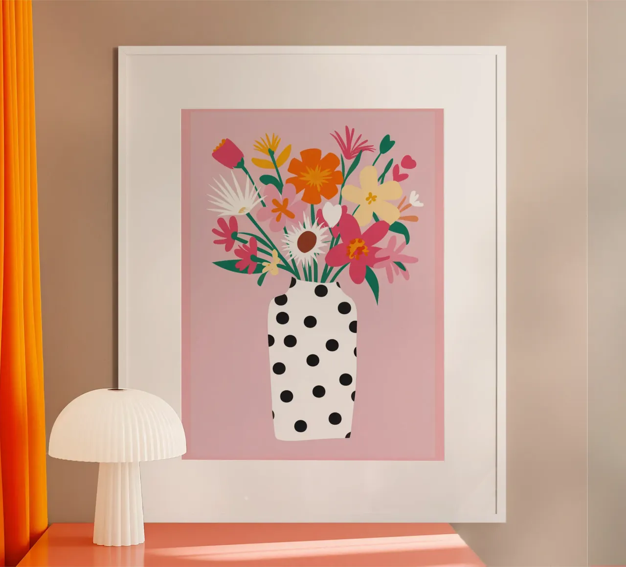 Bouquet a pois poster da Obs Canvas