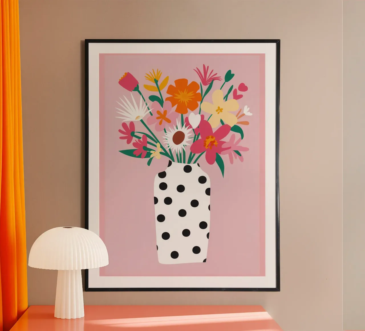 Bouquet a pois poster da Obs Canvas