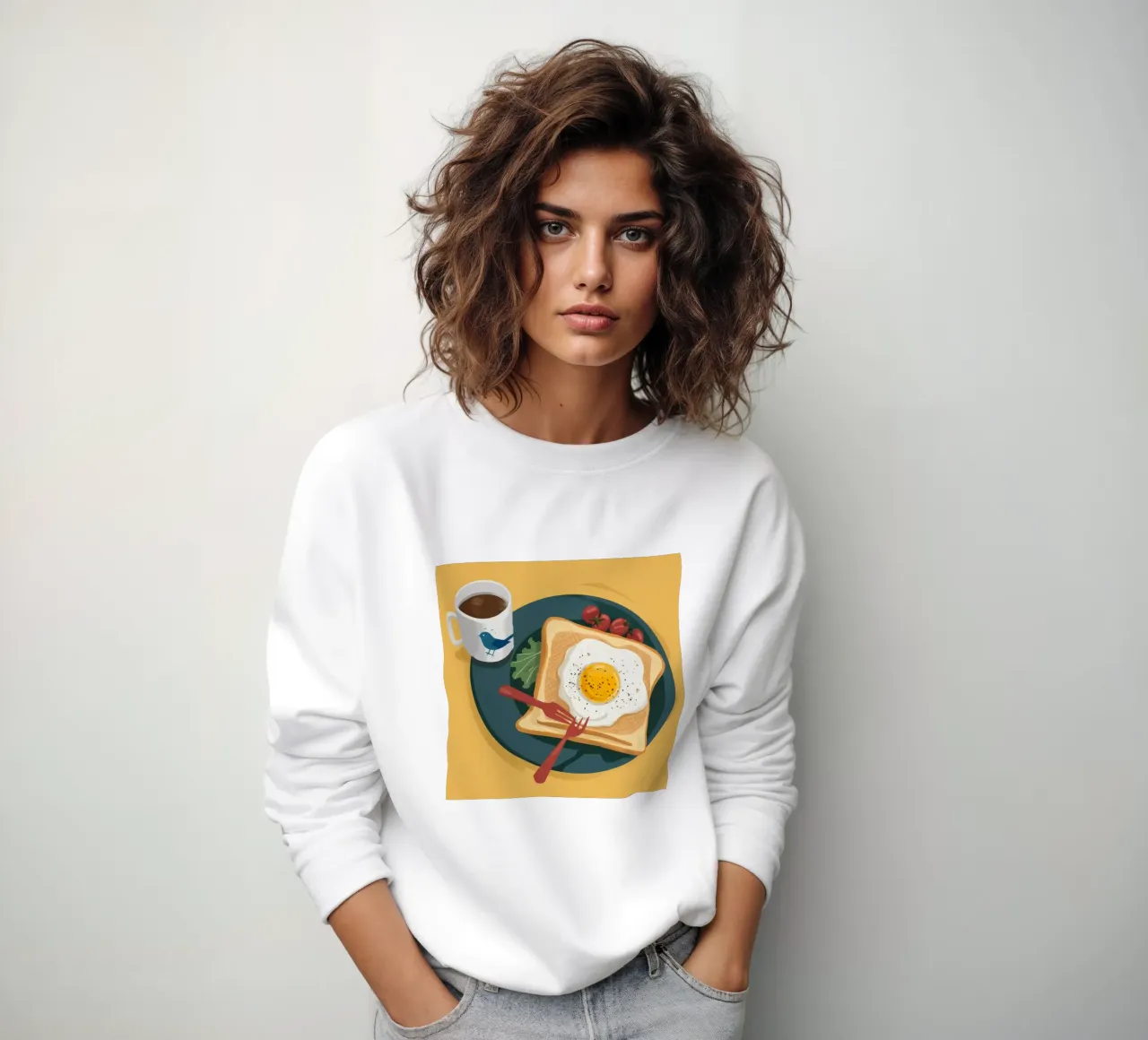 Tostada matinal Bluebird sudadera de Luna Aura