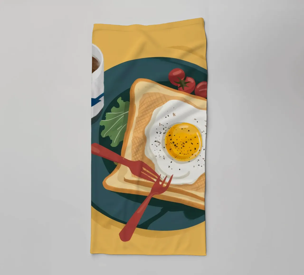 Bluebird-Morgen-Toast Handtuch von Luna Aura
