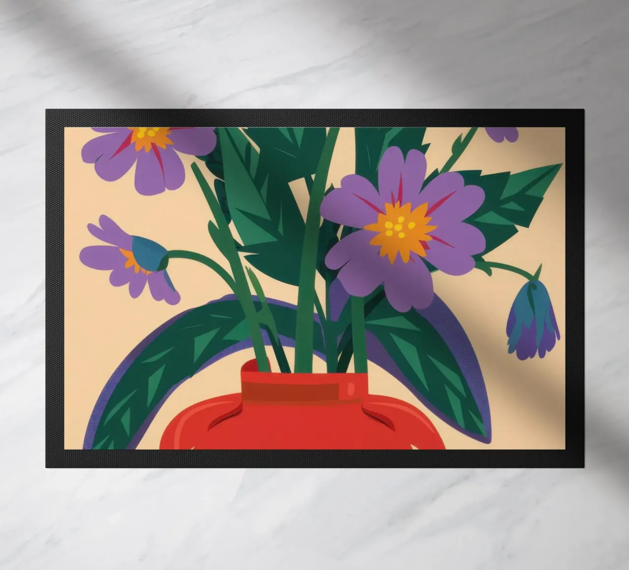 Bouquet di astri viola zerbino da Gaia Viesta