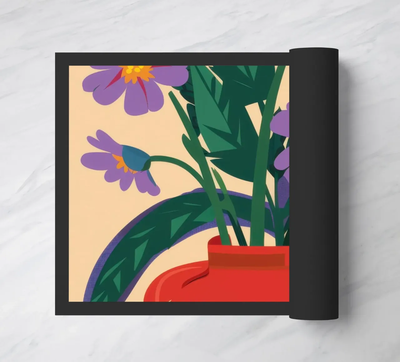 Bouquet di astri viola zerbino da Gaia Viesta