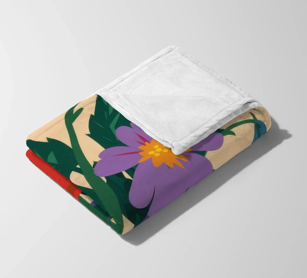 Bouquet di astri viola coperta in pile da Gaia Viesta