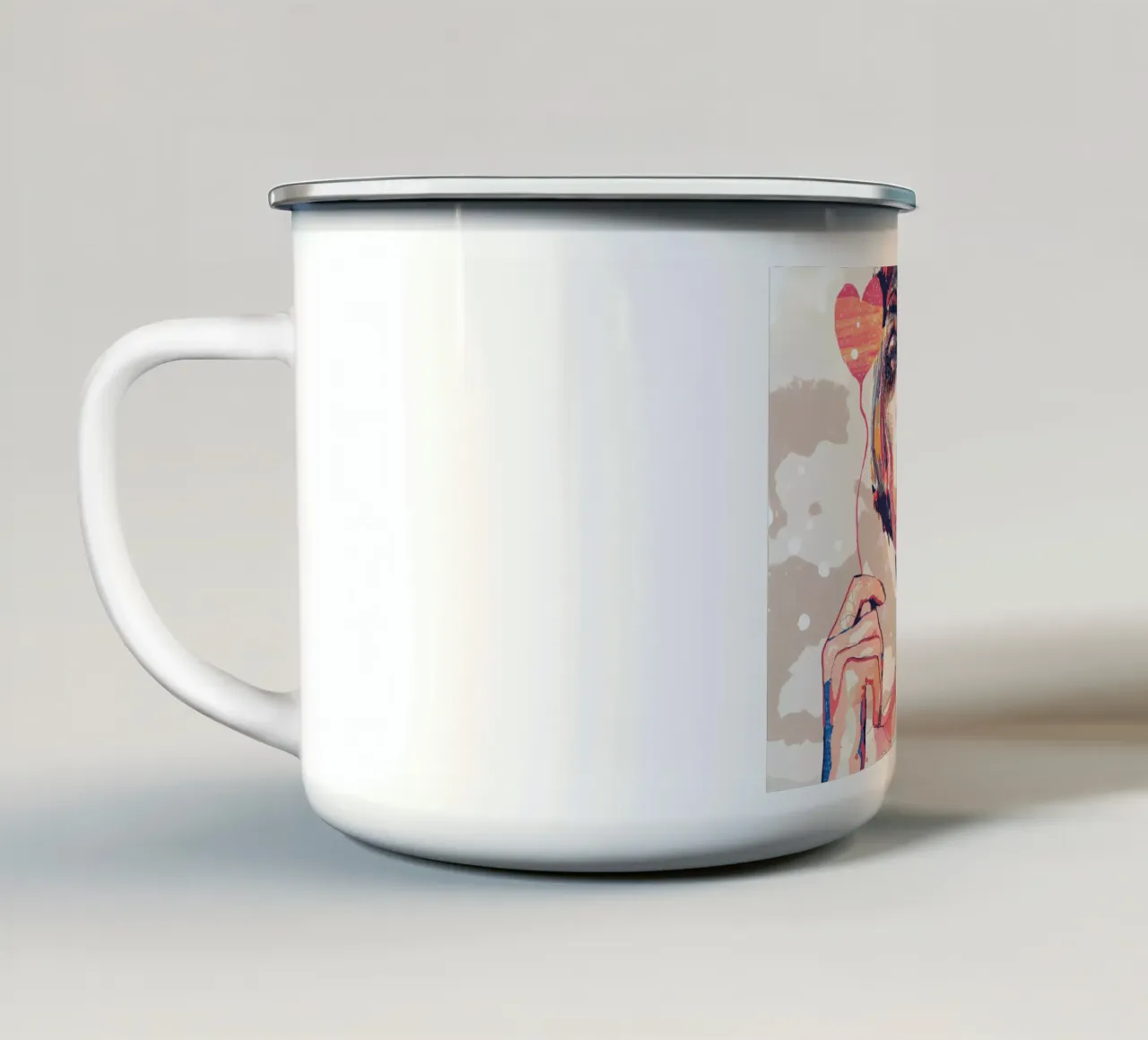 lei tazza in smalto da Giulio Iurissevich