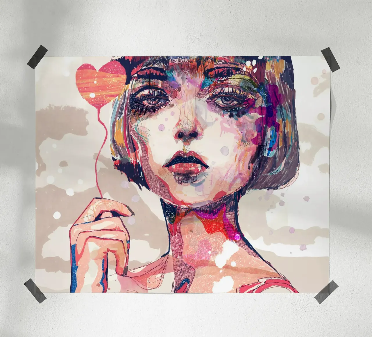 lei poster con telaio in plastica da Giulio Iurissevich