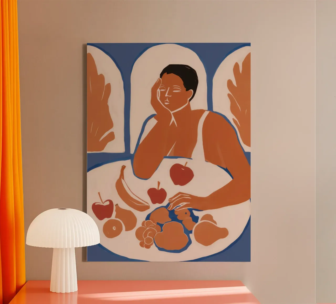 The Art of Baking canvas with Floater frame by Luna Aura