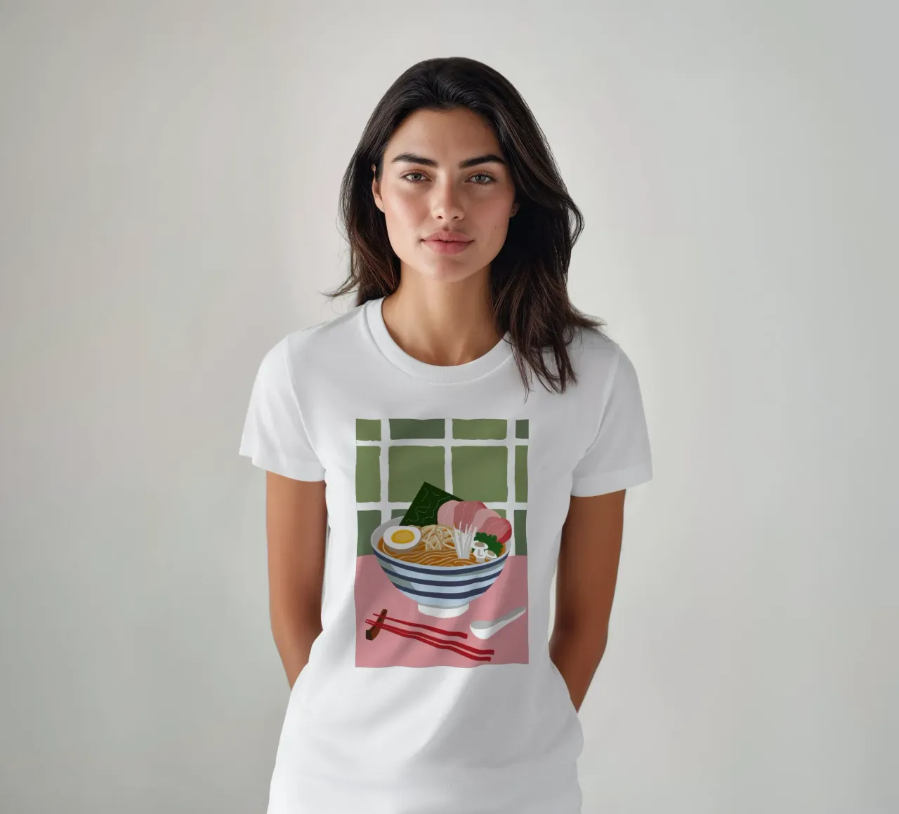 Momento Ramen nutriente t-shirt da Trace Brush