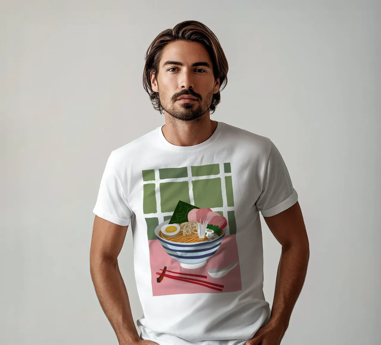 Momento Ramen nutriente t-shirt da Trace Brush
