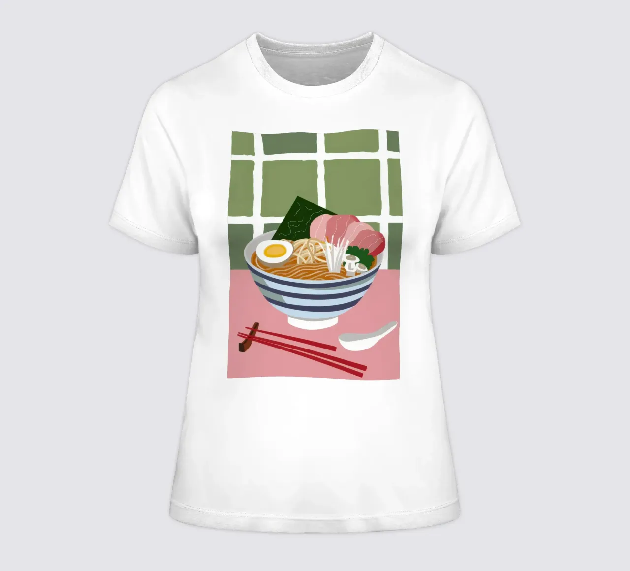 Momento Ramen nutriente t-shirt da donna da Trace Brush
