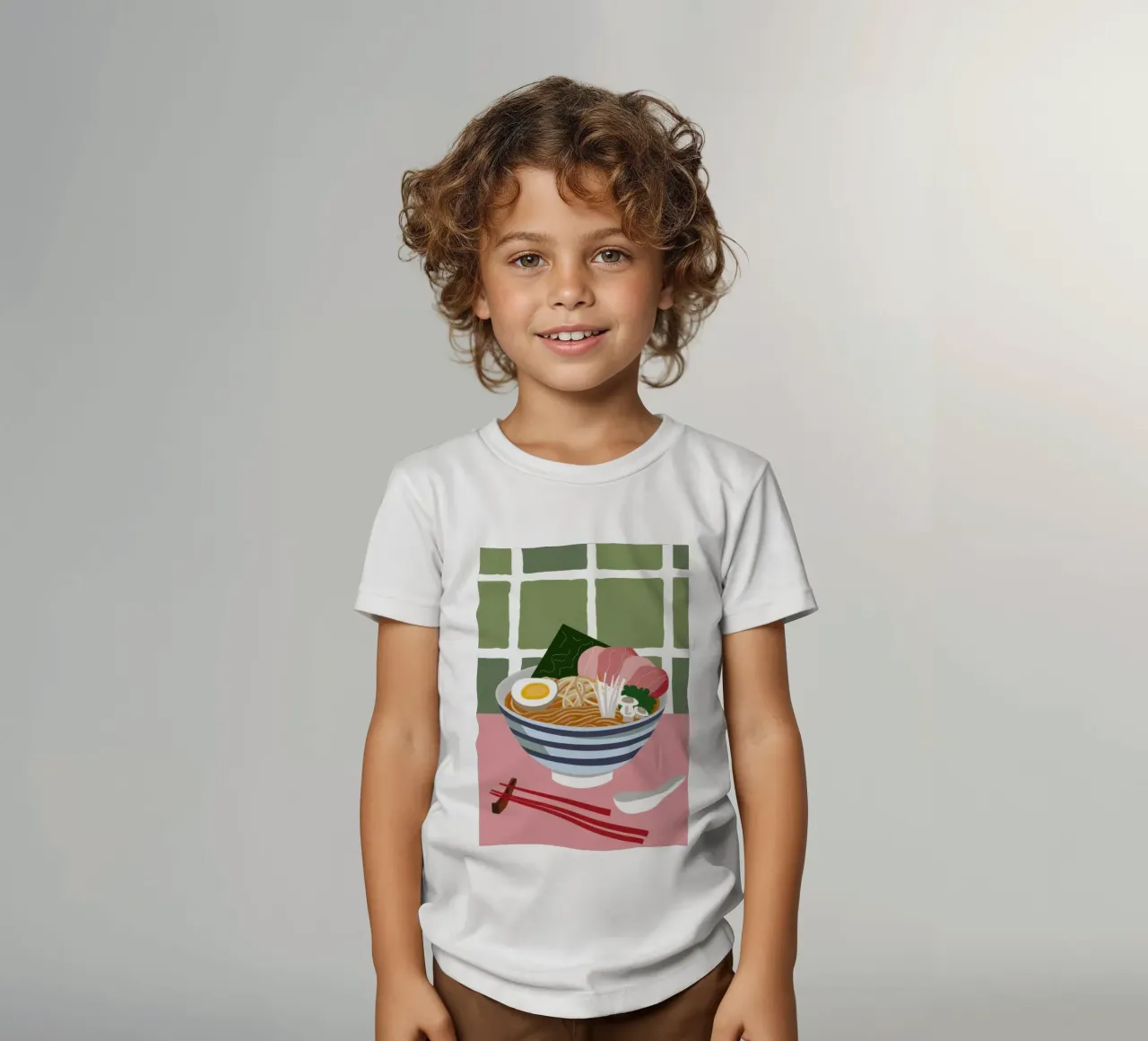 Momento Ramen nutriente t-shirt bambini da Trace Brush