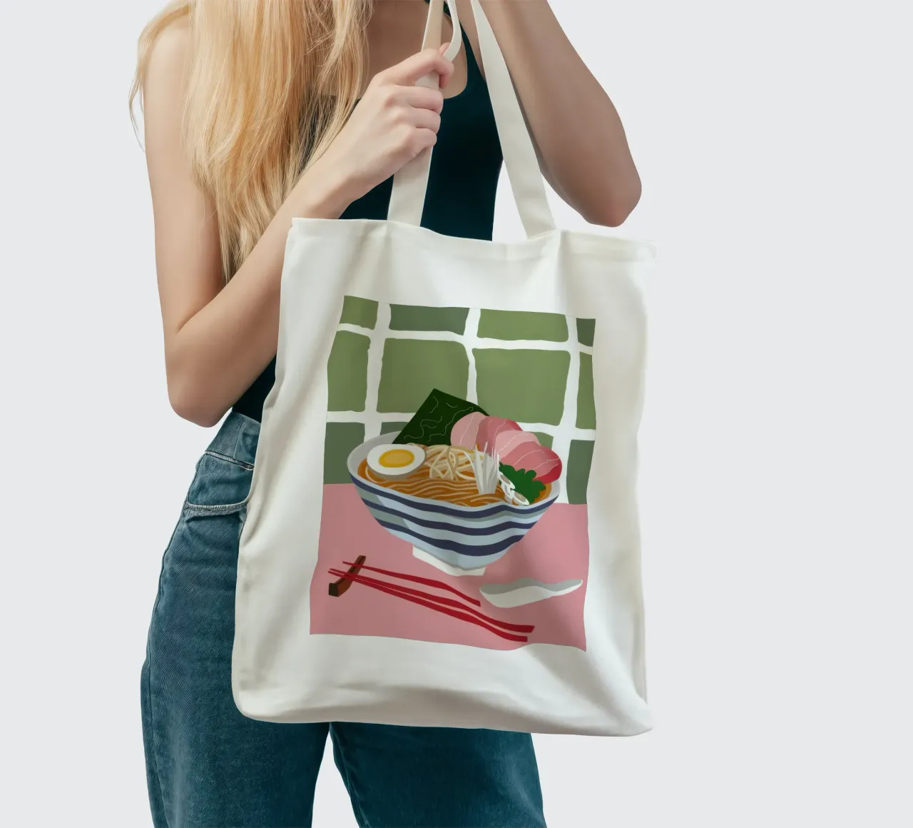 Momento Ramen nutriente borsa in juta da Trace Brush