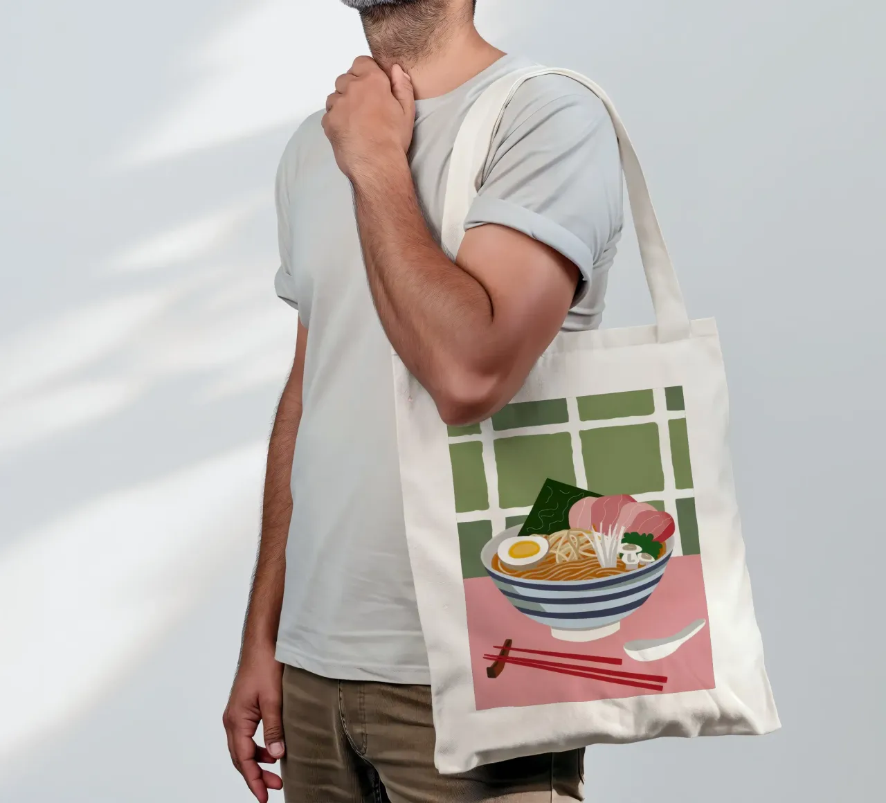Momento Ramen nutriente borsa in juta da Trace Brush