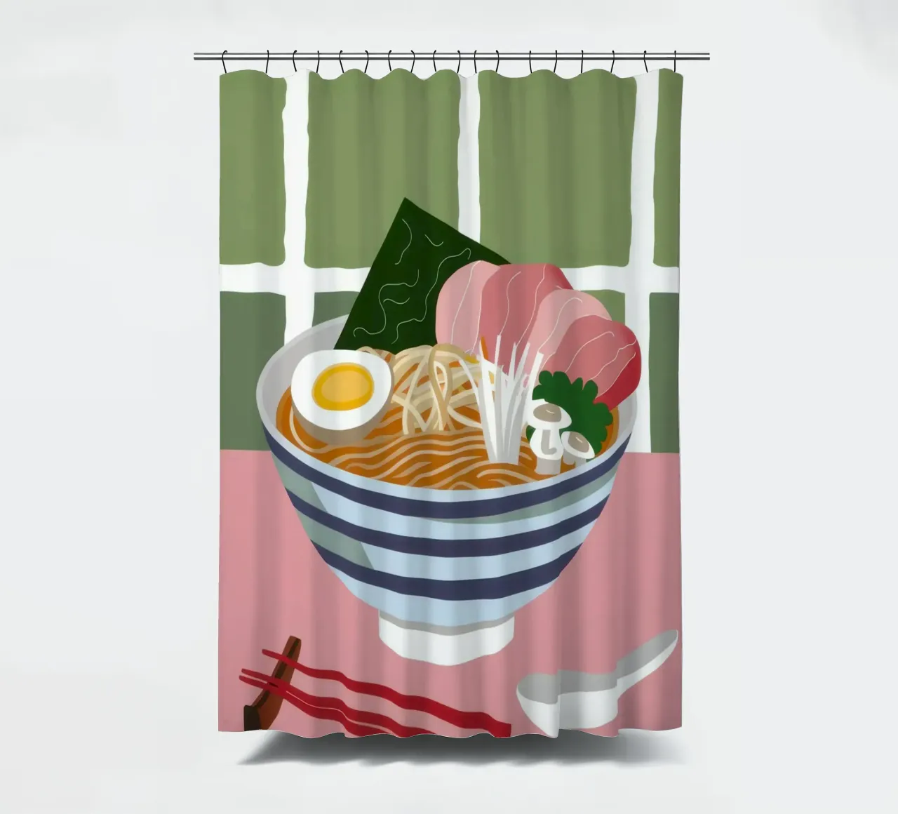 Momento Ramen nutriente tenda da doccia da Trace Brush