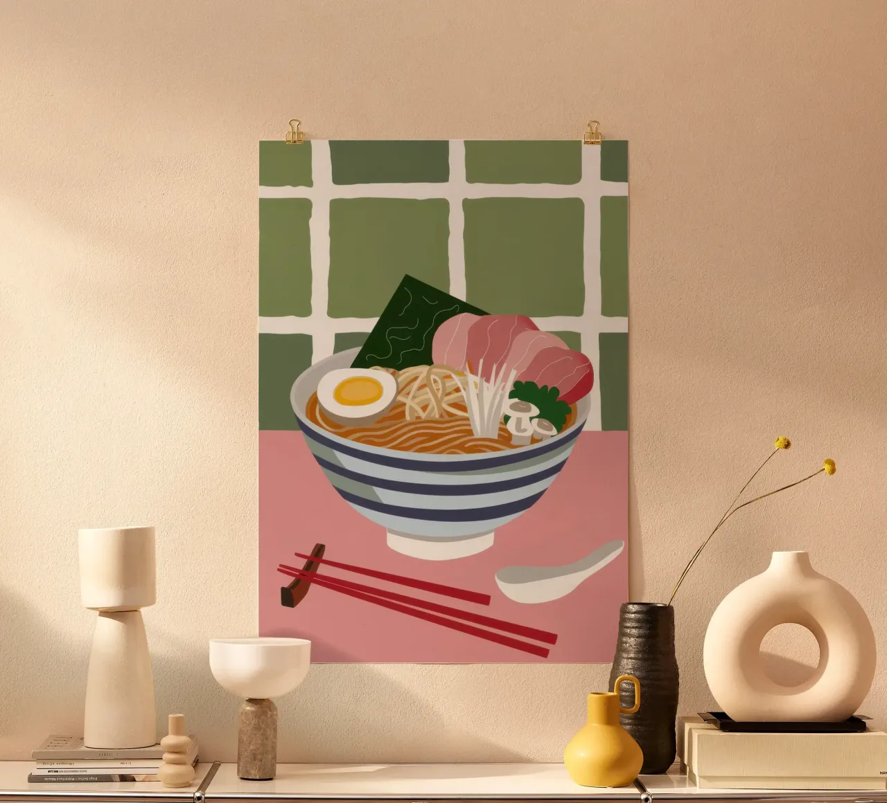 Momento Ramen nutriente carta hahnemühle da Trace Brush