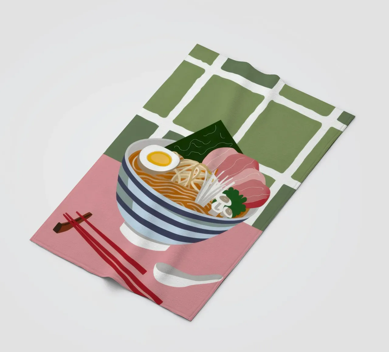 Momento Ramen nutriente coperta in pile da Trace Brush