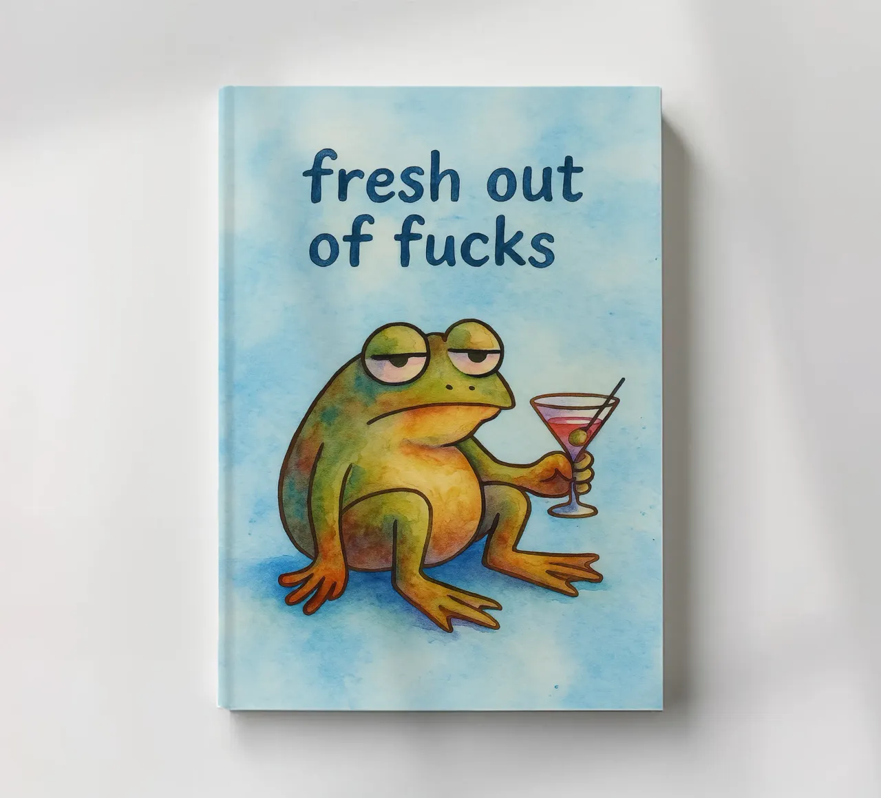 fresh out of frog art drawing notebook by pasadenan