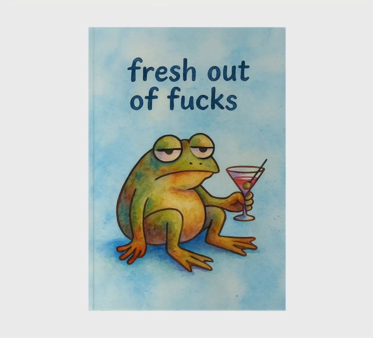 fresh out of frog art drawing notebook by pasadenan