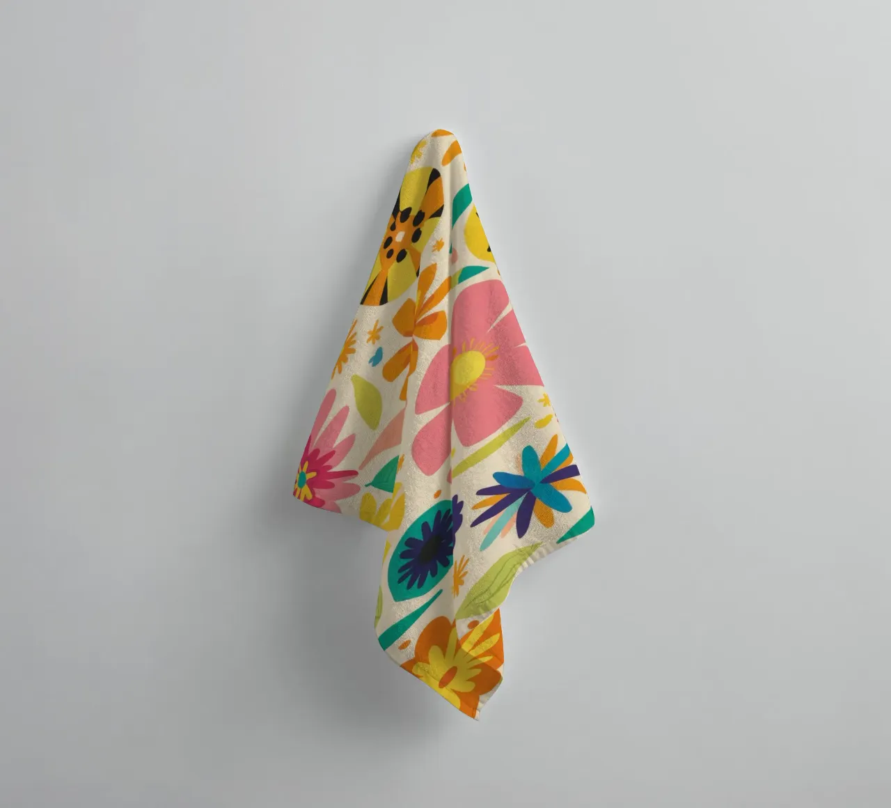 Efflorescente kleurensymfonie badhanddoek van Selene Shade