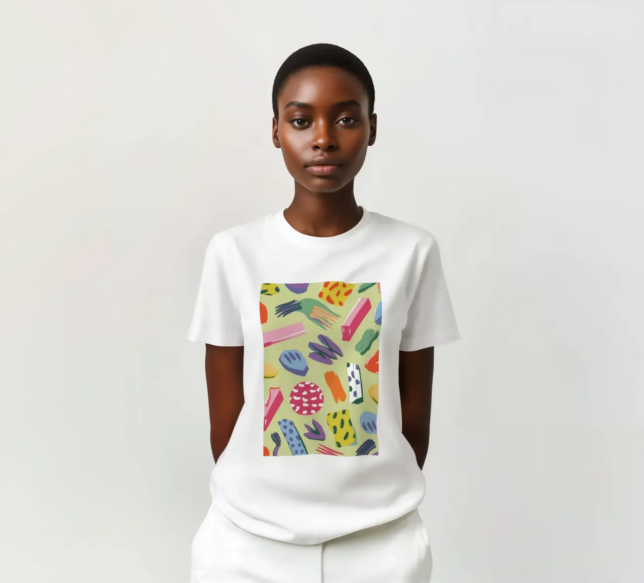 Caos creativo a colpi di pennello t-shirt da Thistle Bloom