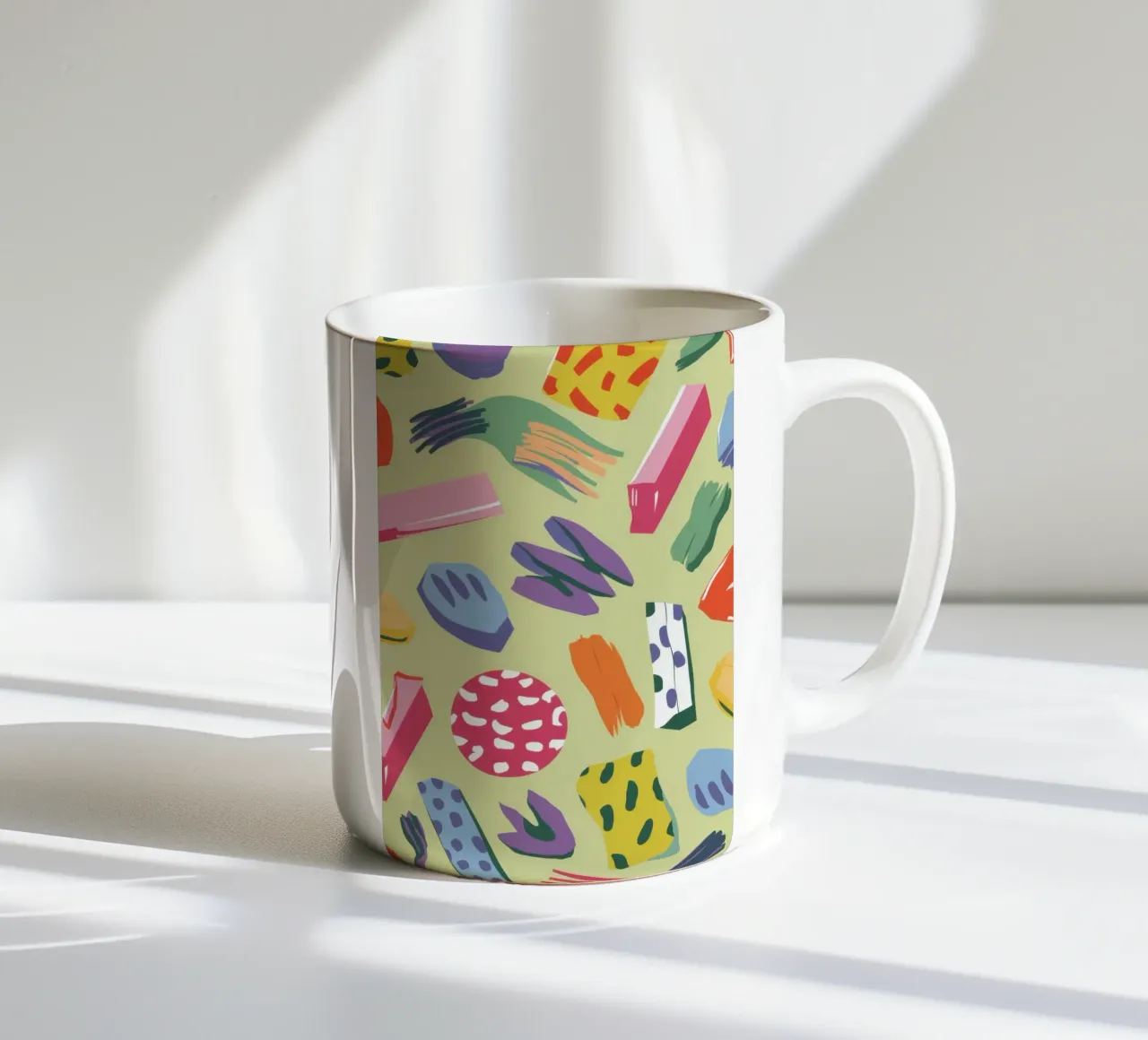 Caos creativo a colpi di pennello tazza in ceramica da Thistle Bloom