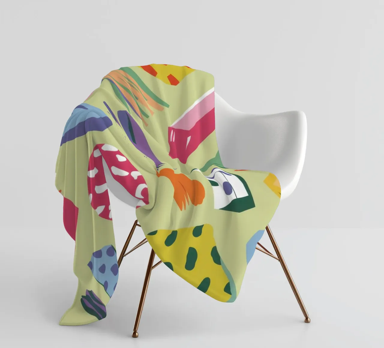 Caos creativo a colpi di pennello coperta in pile da Thistle Bloom