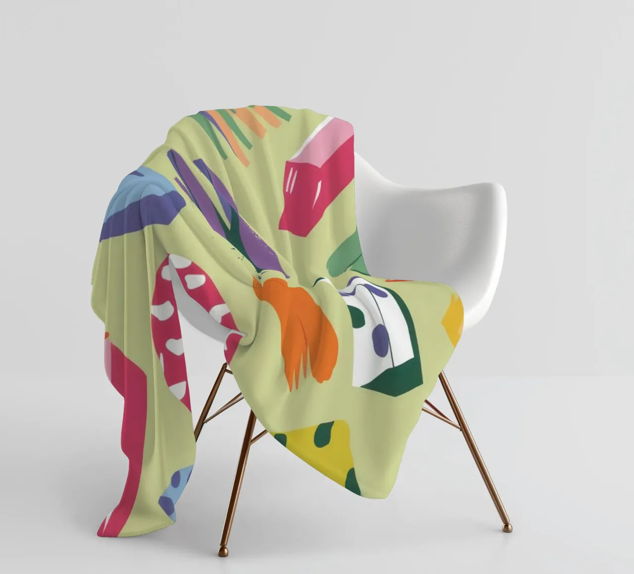 Caos creativo a colpi di pennello coperta in pile da Thistle Bloom