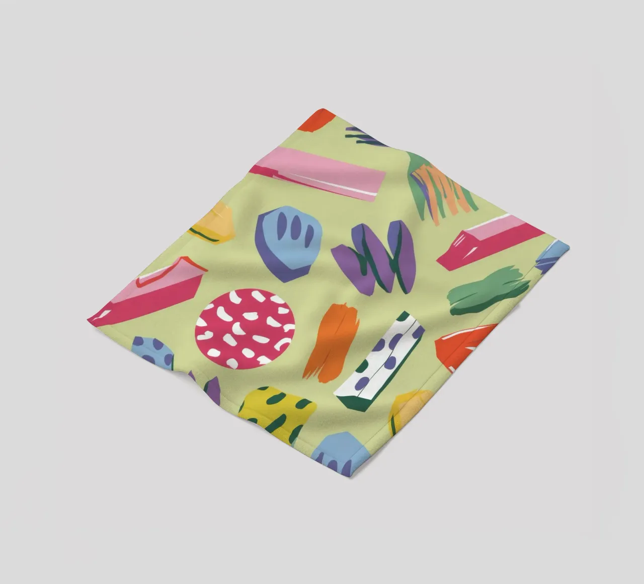 Caos creativo a colpi di pennello coperta in pile da Thistle Bloom