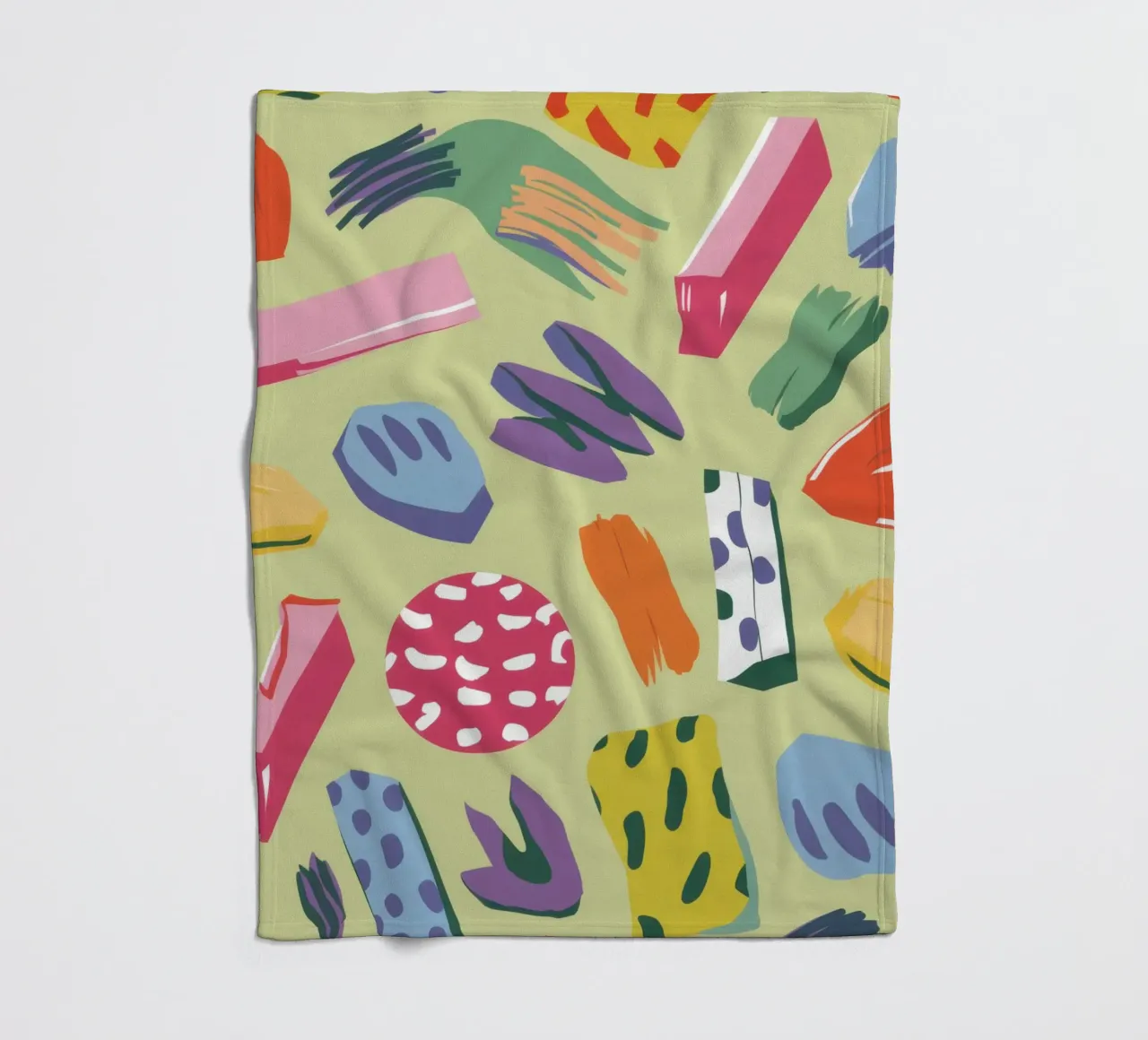 Caos creativo a colpi di pennello coperta in pile da Thistle Bloom