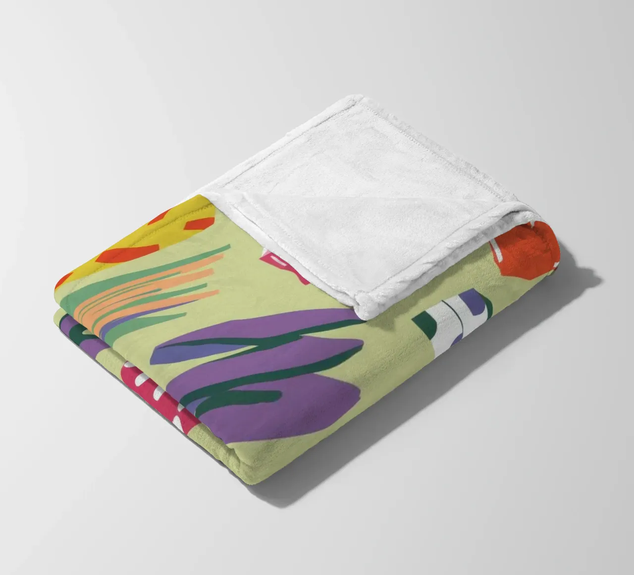 Caos creativo a colpi di pennello coperta in pile da Thistle Bloom