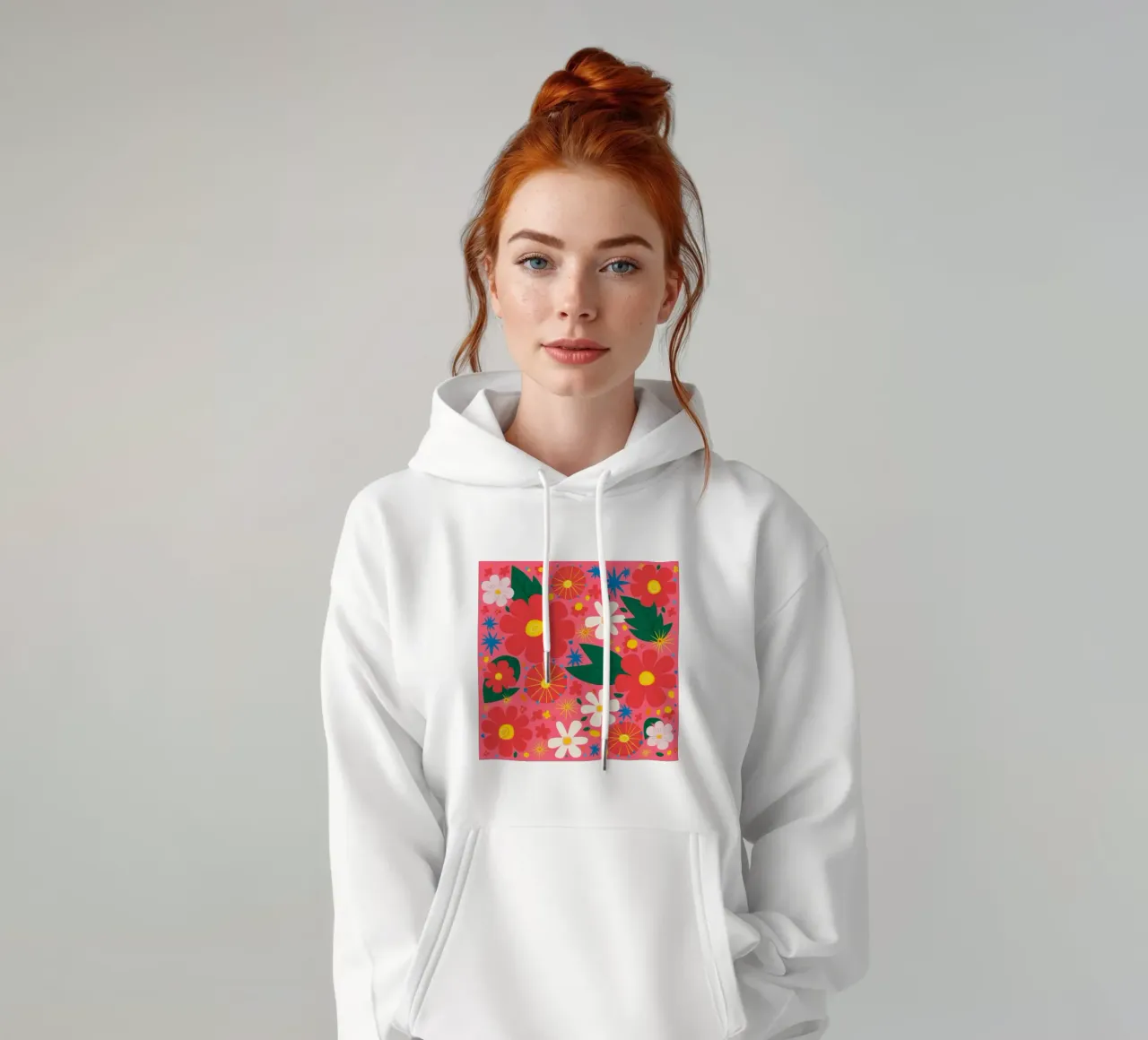 Pop Art Petal Power felpa con cappuccio da Trace Brush
