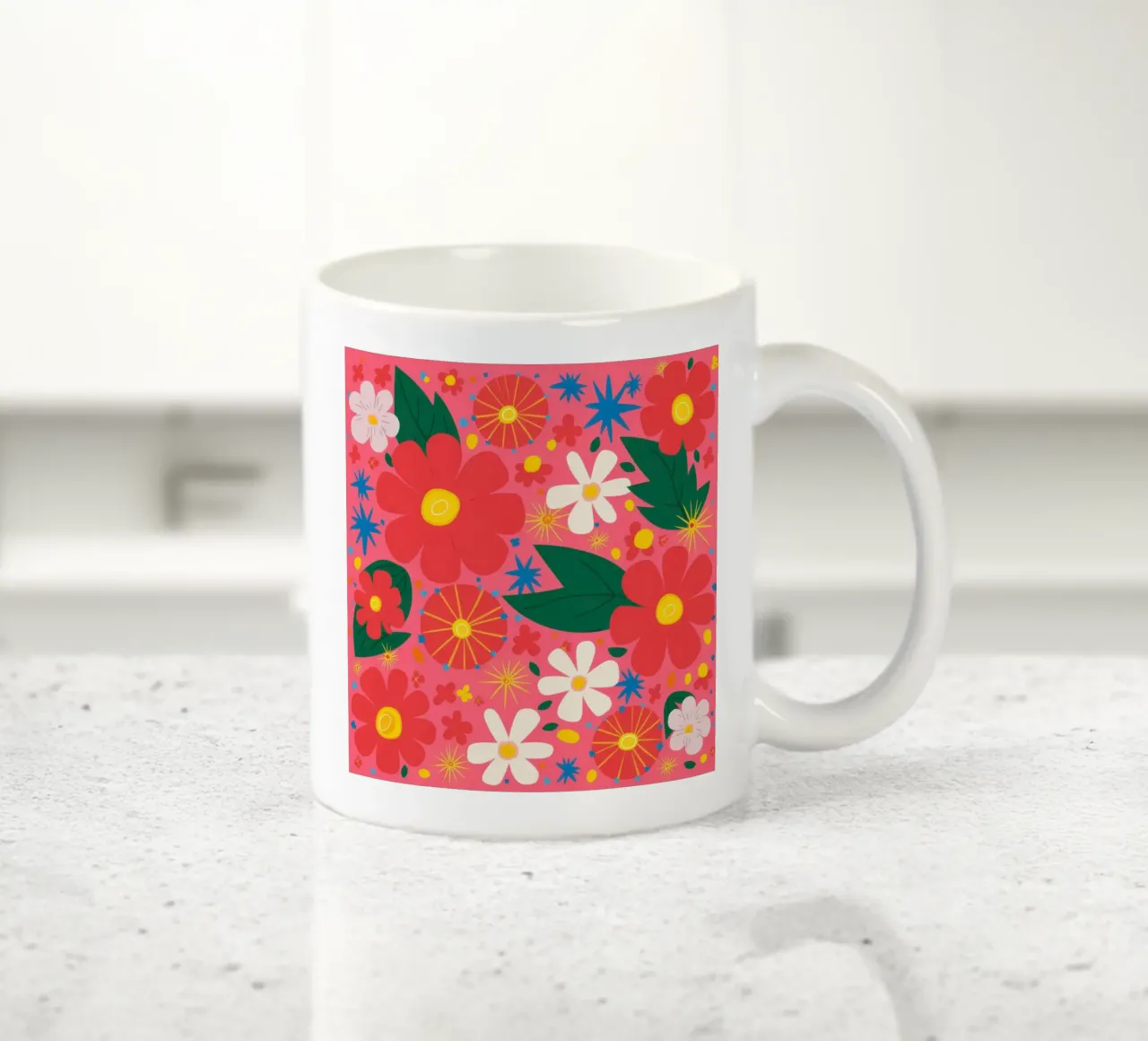 Pop Art Petal Power tazza in ceramica da Trace Brush