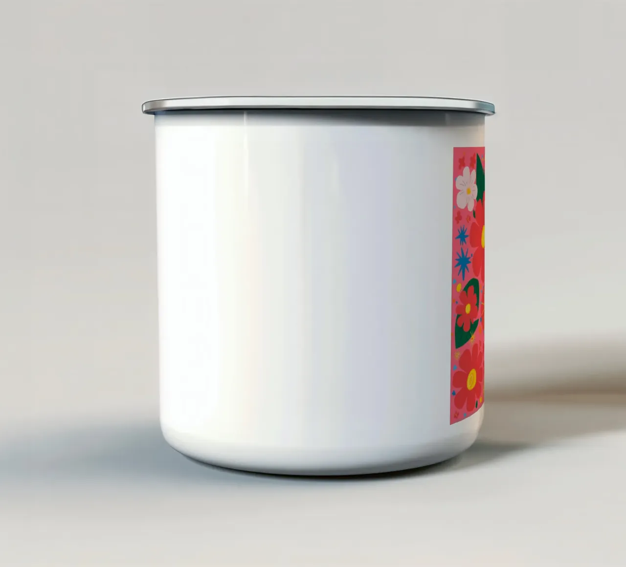 Pop Art Petal Power tazza in smalto da Trace Brush
