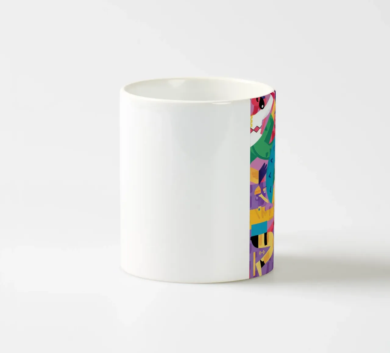 Quintetto jazz astratto tazza in ceramica da Luna Aura