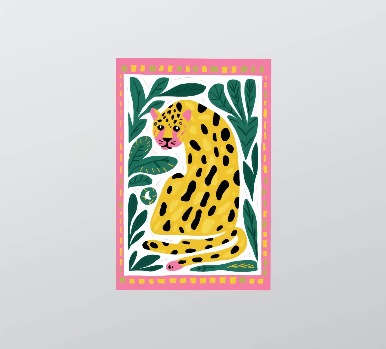 Fleckenleopard-Dschungel Sticker von Mark Solaria